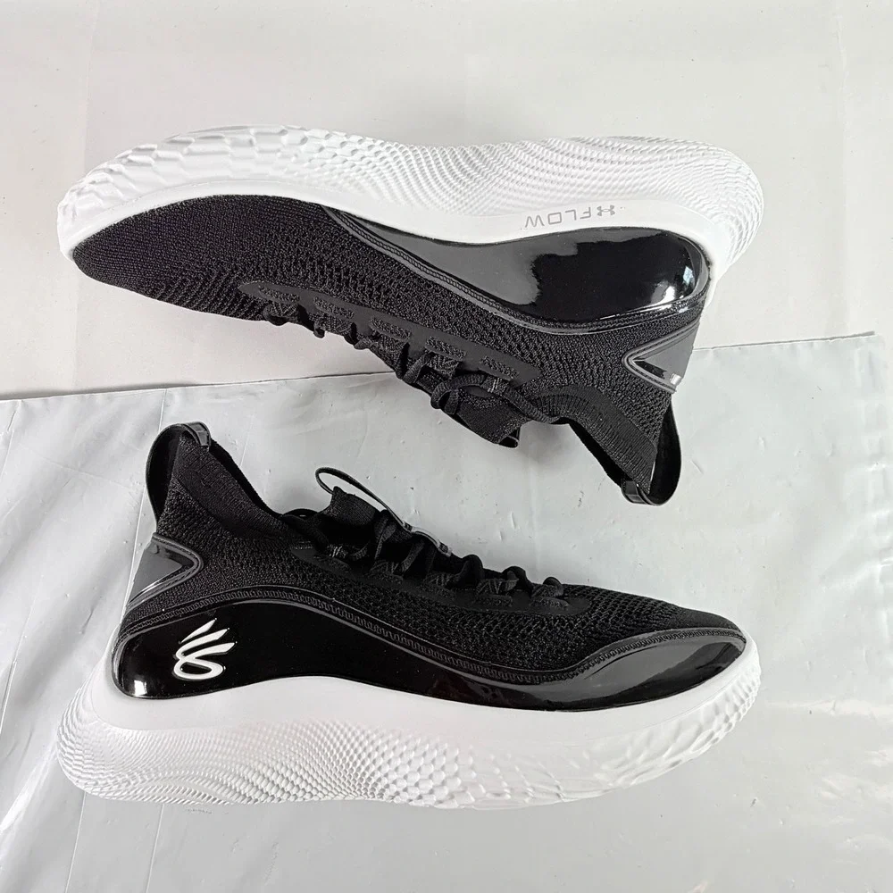 Under‎ Armour Team Curry 8 NM Black White Basketball Men 13 New Box